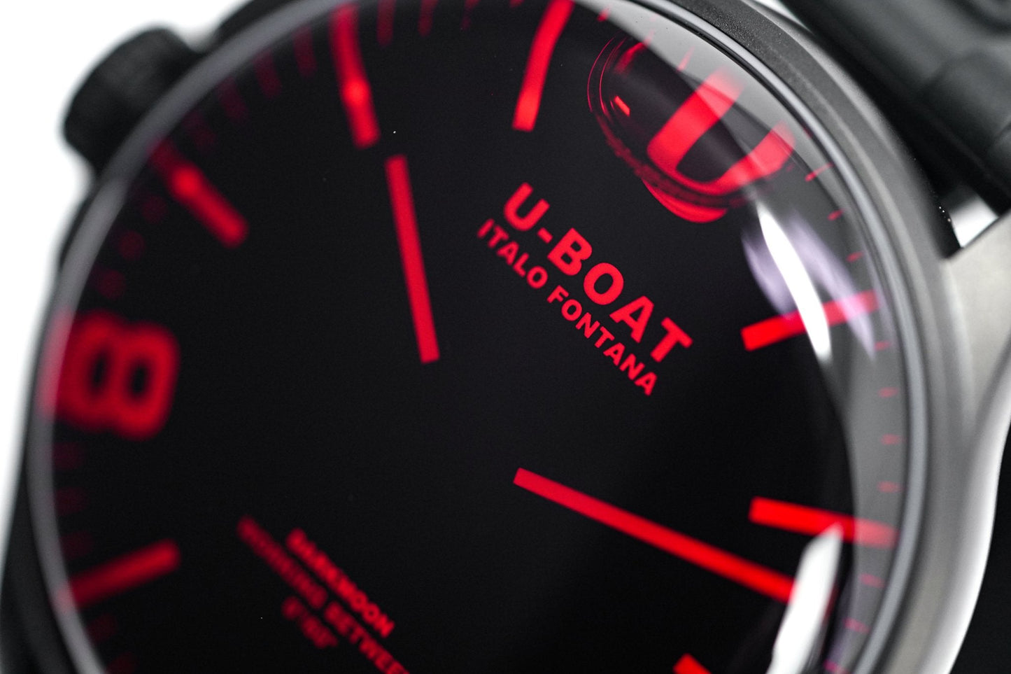 U-Boat Watch Darkmoon 44 Red Sapphire IP Black 8466/C