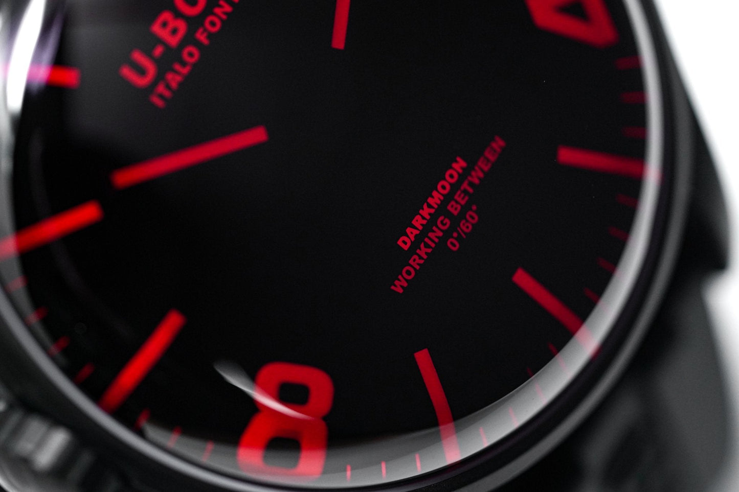 U-Boat Watch Darkmoon 44 Red Sapphire IP Black 8466/C