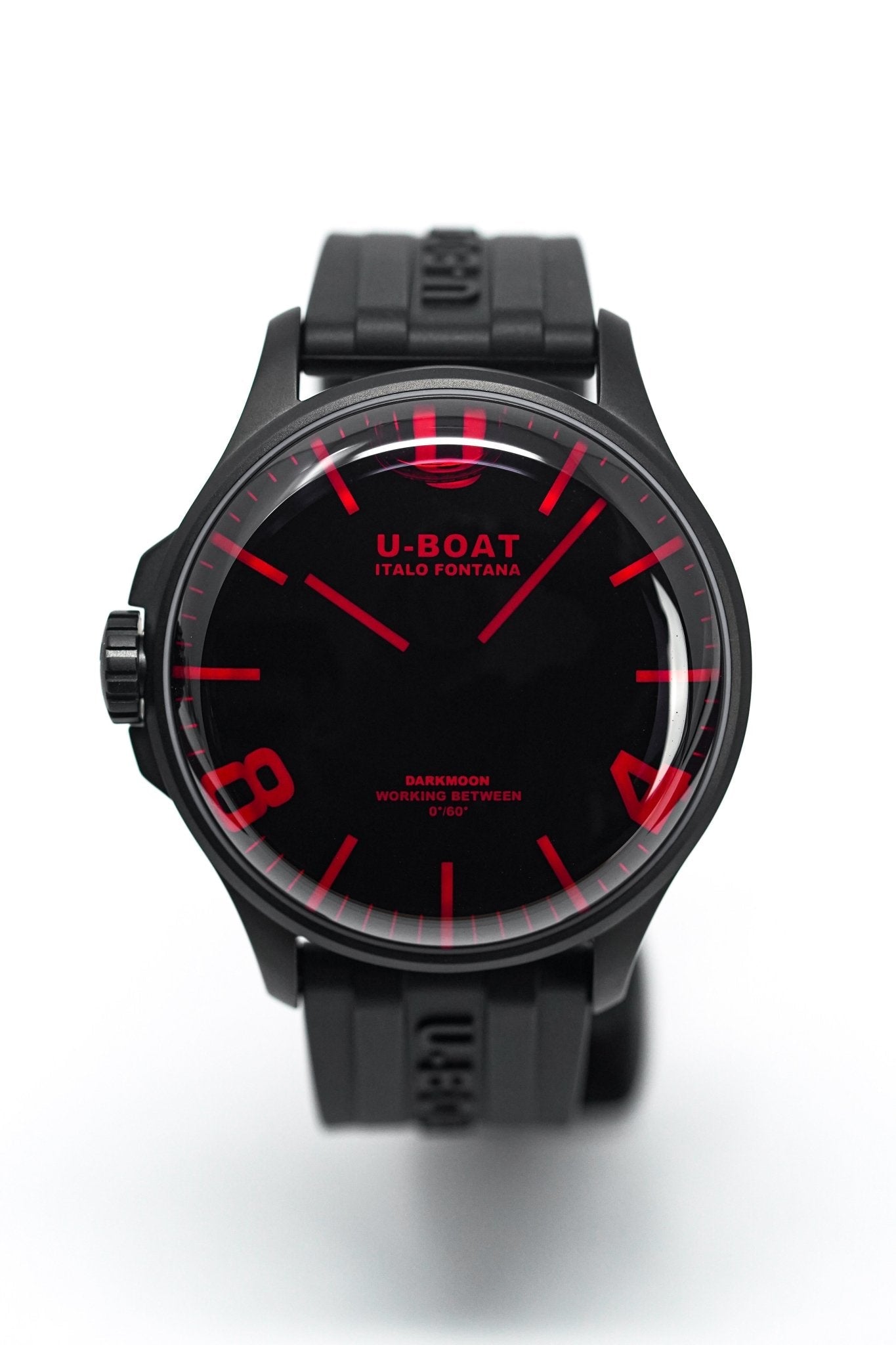 U-Boat Watch Darkmoon 44 Red Sapphire IP Black 8466/C