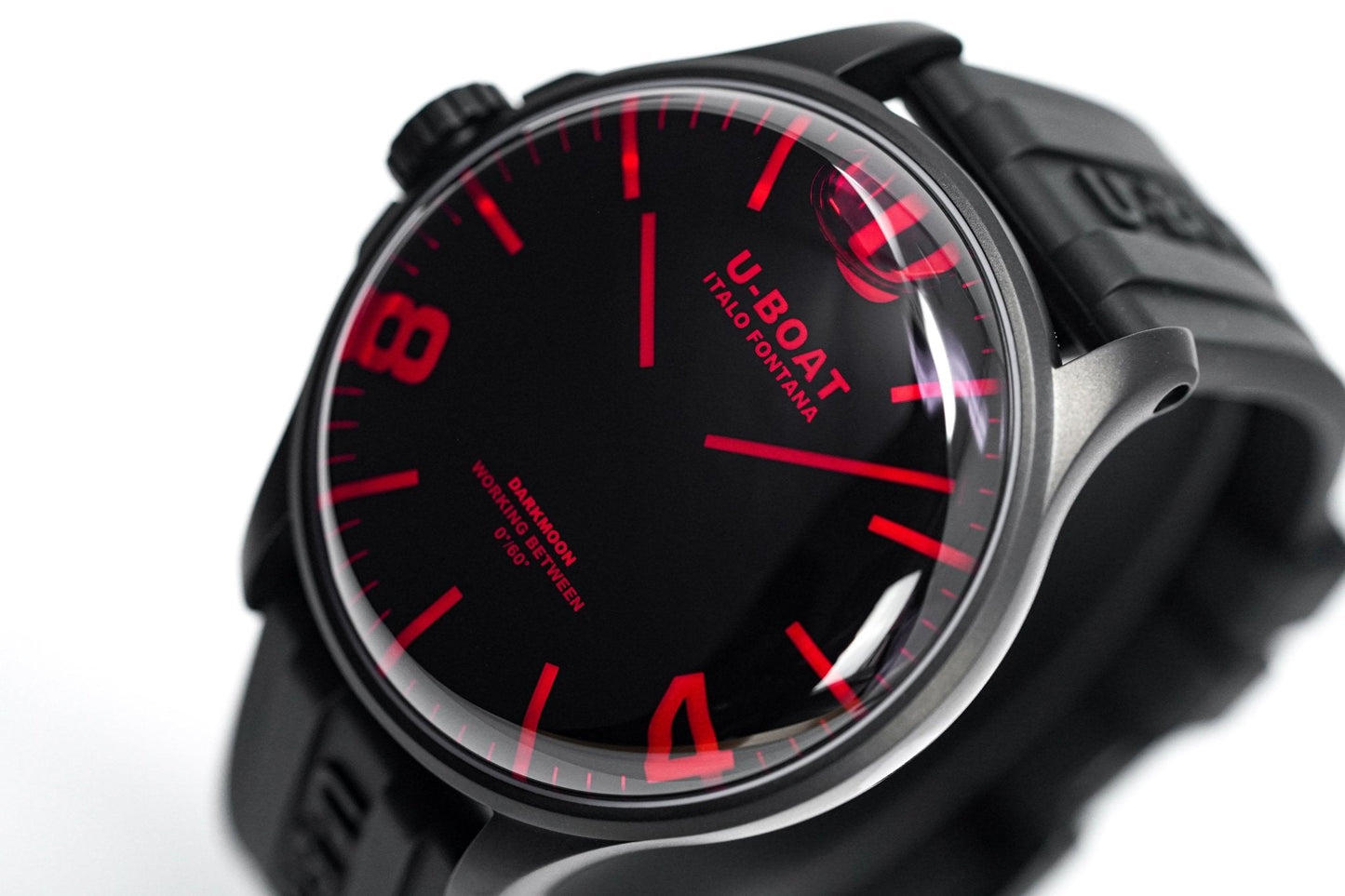 U-Boat Watch Darkmoon 44 Red Sapphire IP Black 8466/C