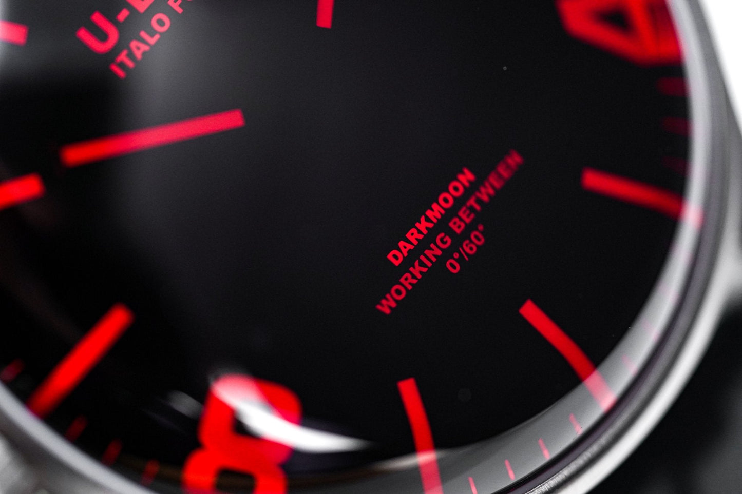 U-Boat Watch Darkmoon 44 Red Sapphire Steel 8465/B