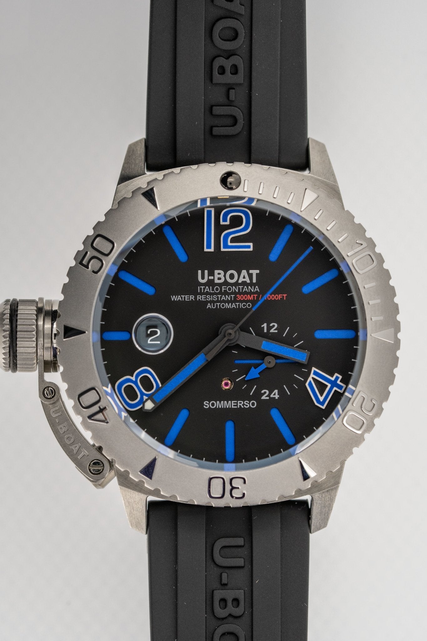 U-Boat Watch Automatic Watch Sommerso Diver Blue 9014