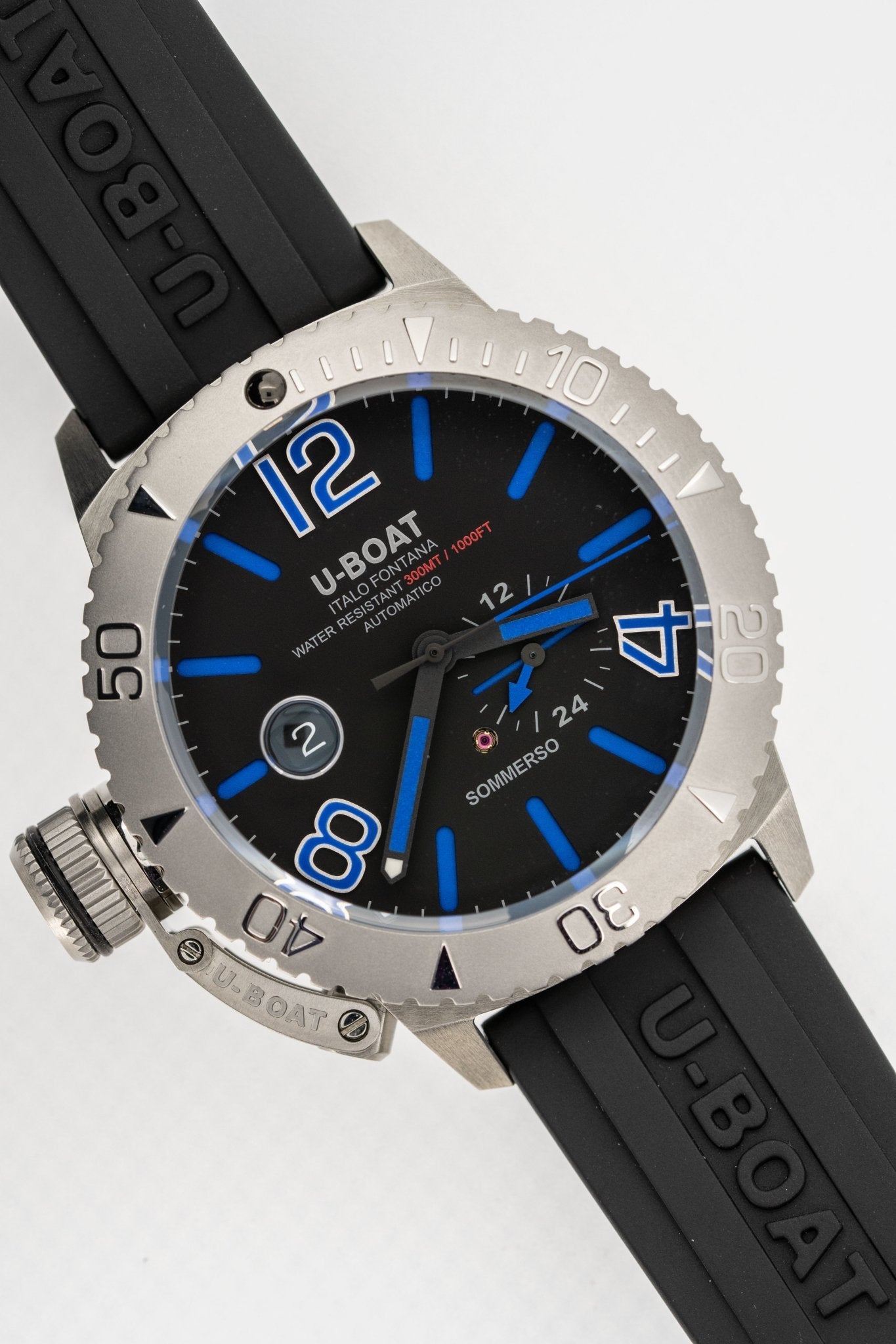 U-Boat Watch Automatic Watch Sommerso Diver Blue 9014