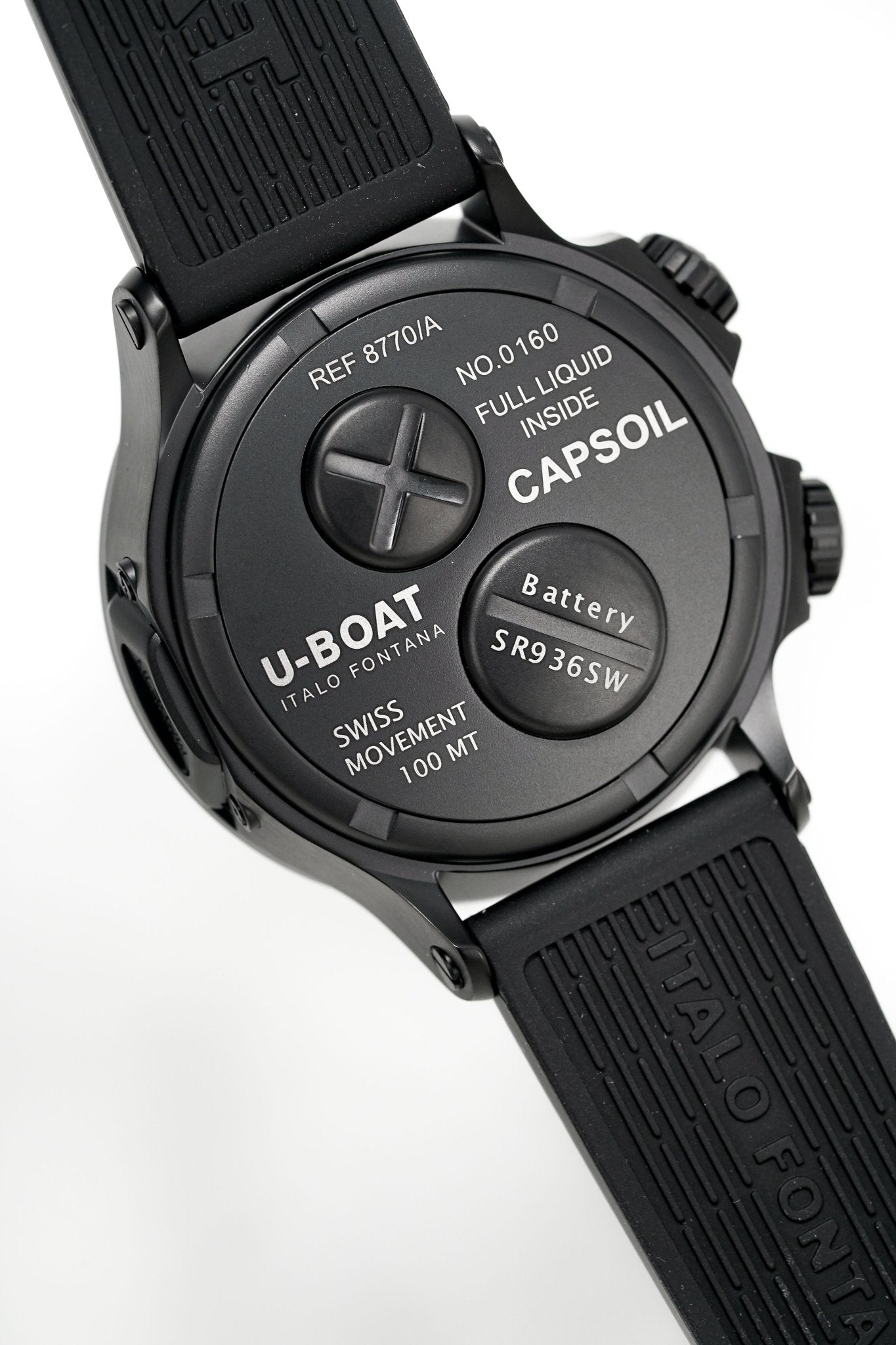 U-Boat Watch Capsoil Doppiotempo 45 Black DLC 8770/A