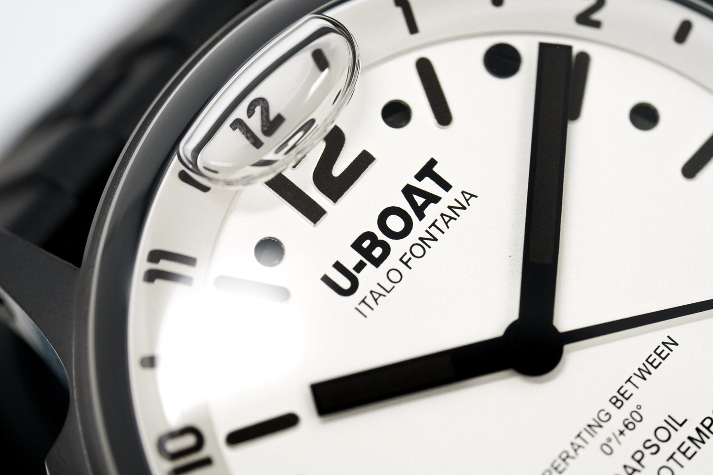 U-Boat Watch Capsoil Doppiotempo 45 DLC White Rehaut 8889/B