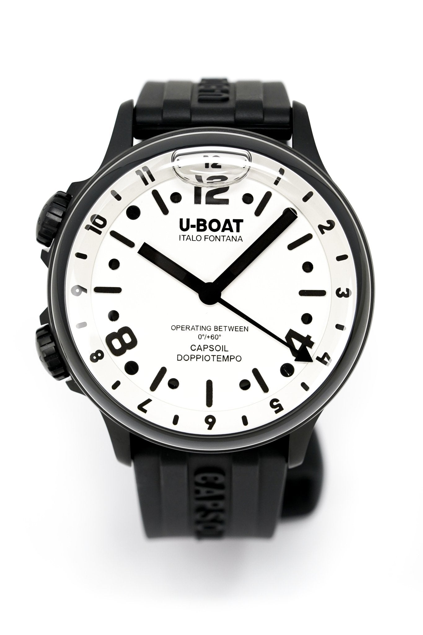 U-Boat Watch Capsoil Doppiotempo 45 DLC White Rehaut 8889/B