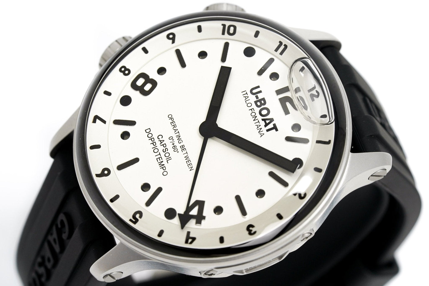 U-Boat Watch Capsoil Doppiotempo 45 White Rehaut 8888/B