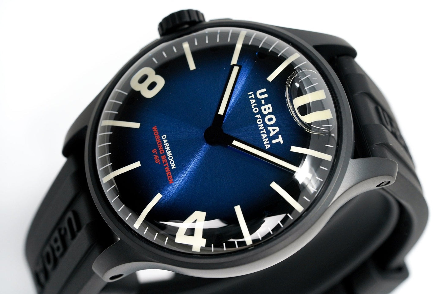 U-Boat Watch Darkmoon 44 Blue Soleil IP Black 8700/C