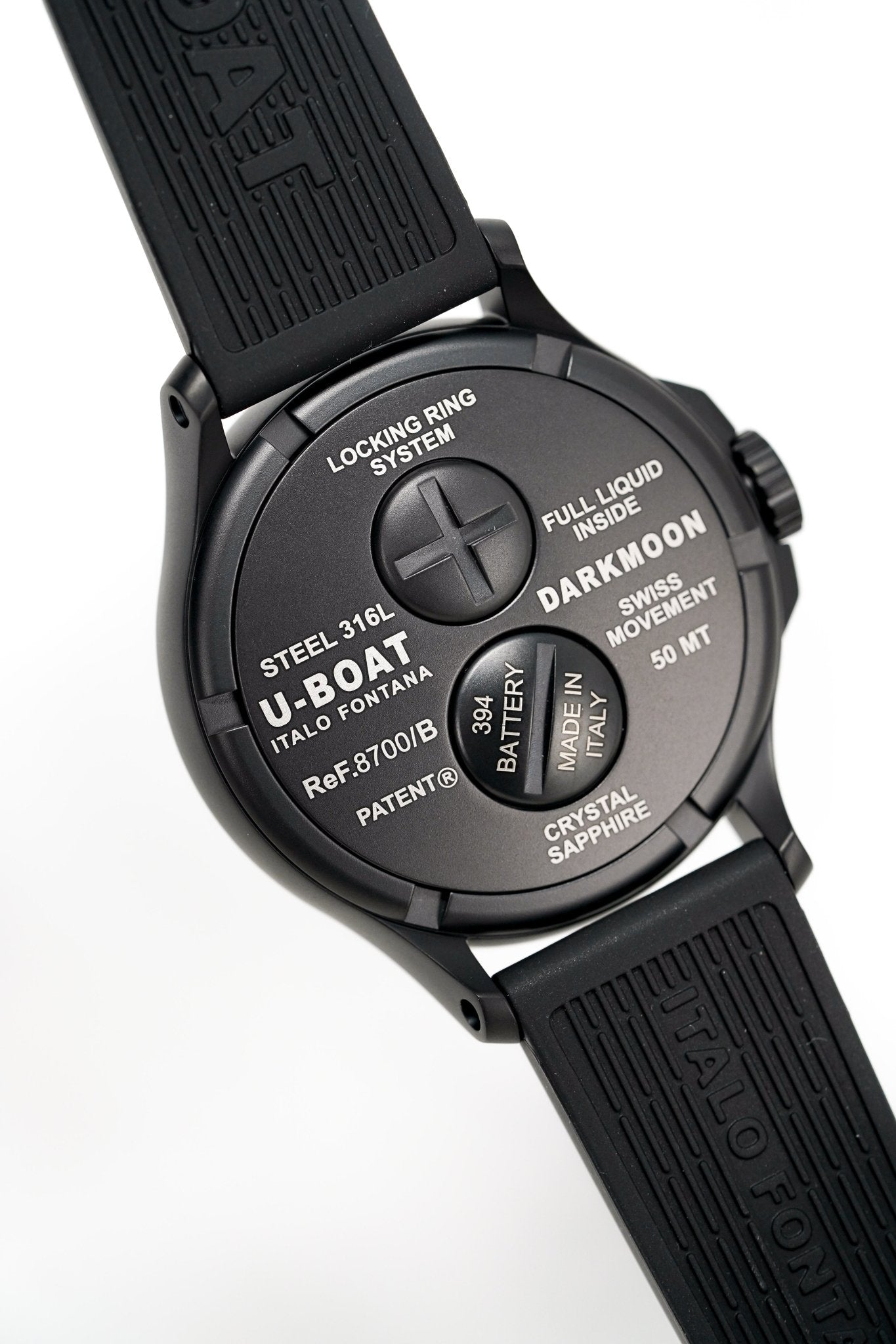 U-Boat Watch Darkmoon 44 Blue Soleil IP Black 8700/C