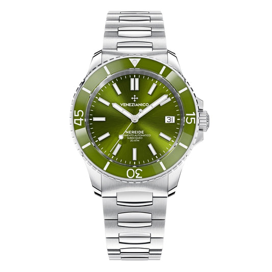 Venezianico Automatic Watch Nereide 39 Canova Bracelet Green 3121501C