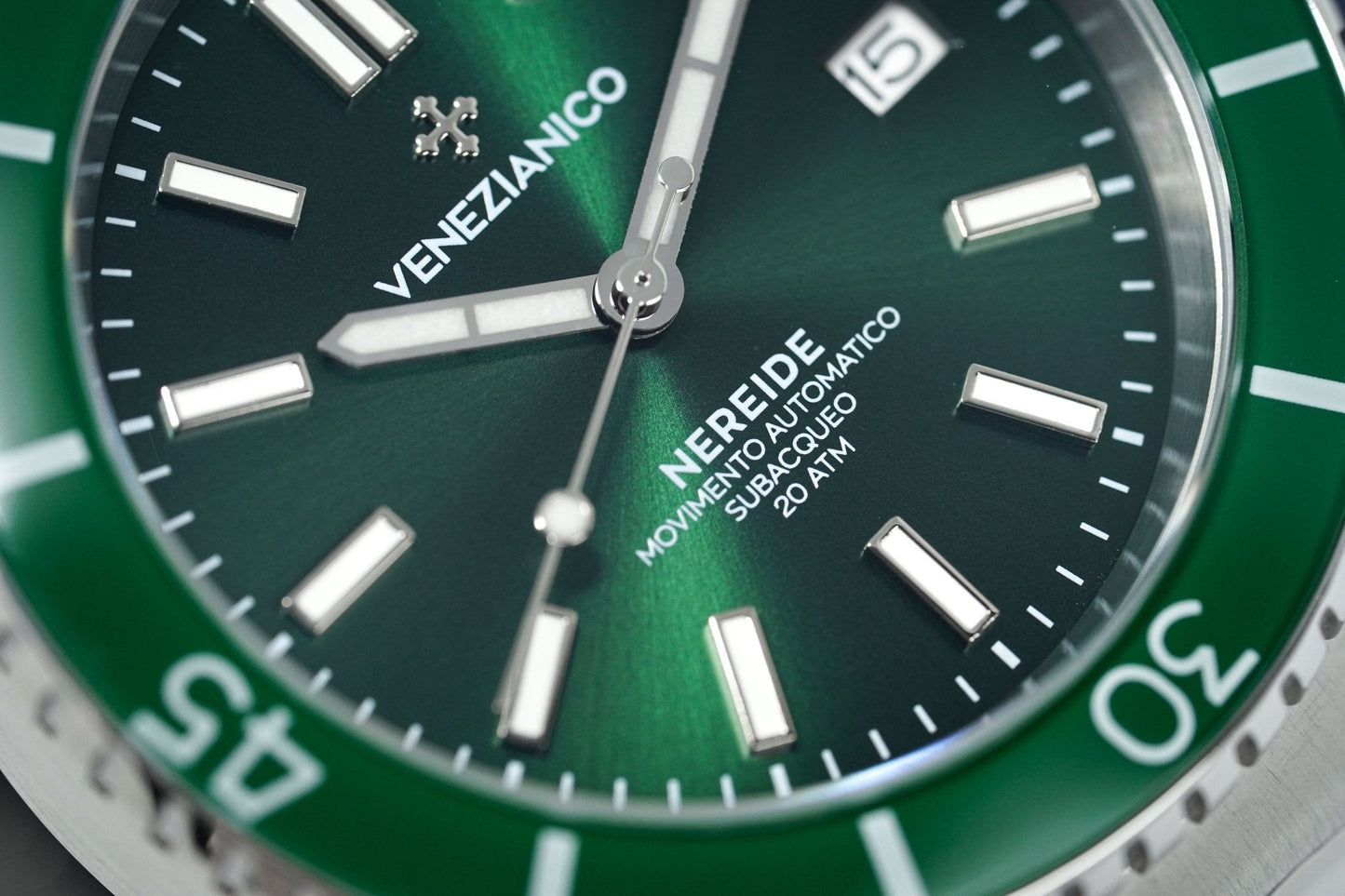 Venezianico Automatic Watch Nereide Canova Bracelet Green 3321501C