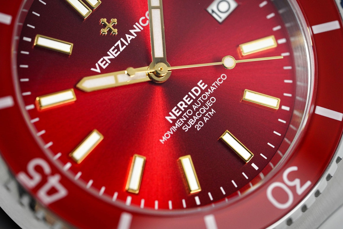Venezianico Automatic Watch Nereide Canova Bracelet Red 3321503C