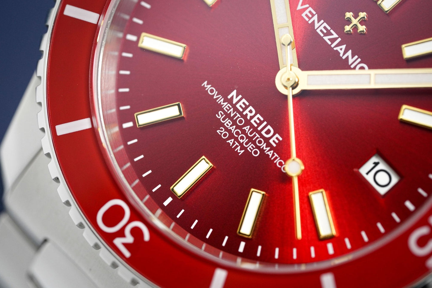 Venezianico Automatic Watch Nereide Canova Bracelet Red 3321503C