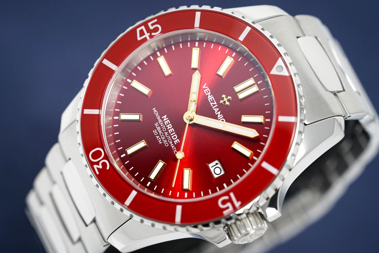 Venezianico Automatic Watch Nereide Canova Bracelet Red 3321503C