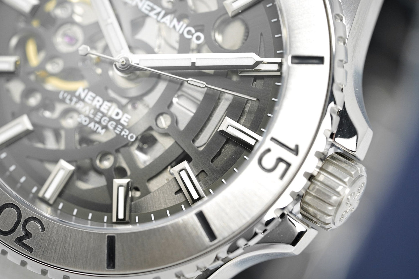 Venezianico Automatic Watch Nereide UltraLeggero Skeleton Canova Bracelet 3921503C