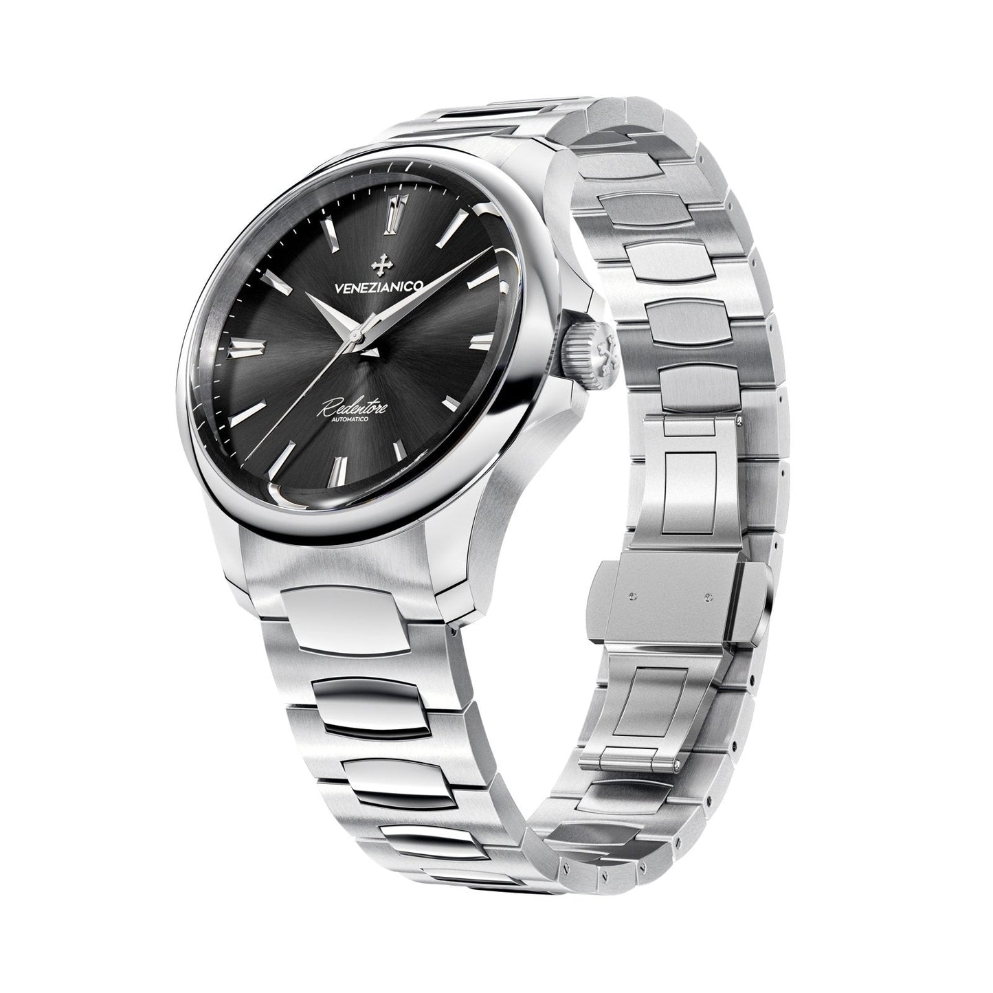Venezianico Automatic Watch Redentore 36 Black Steel 1121504C