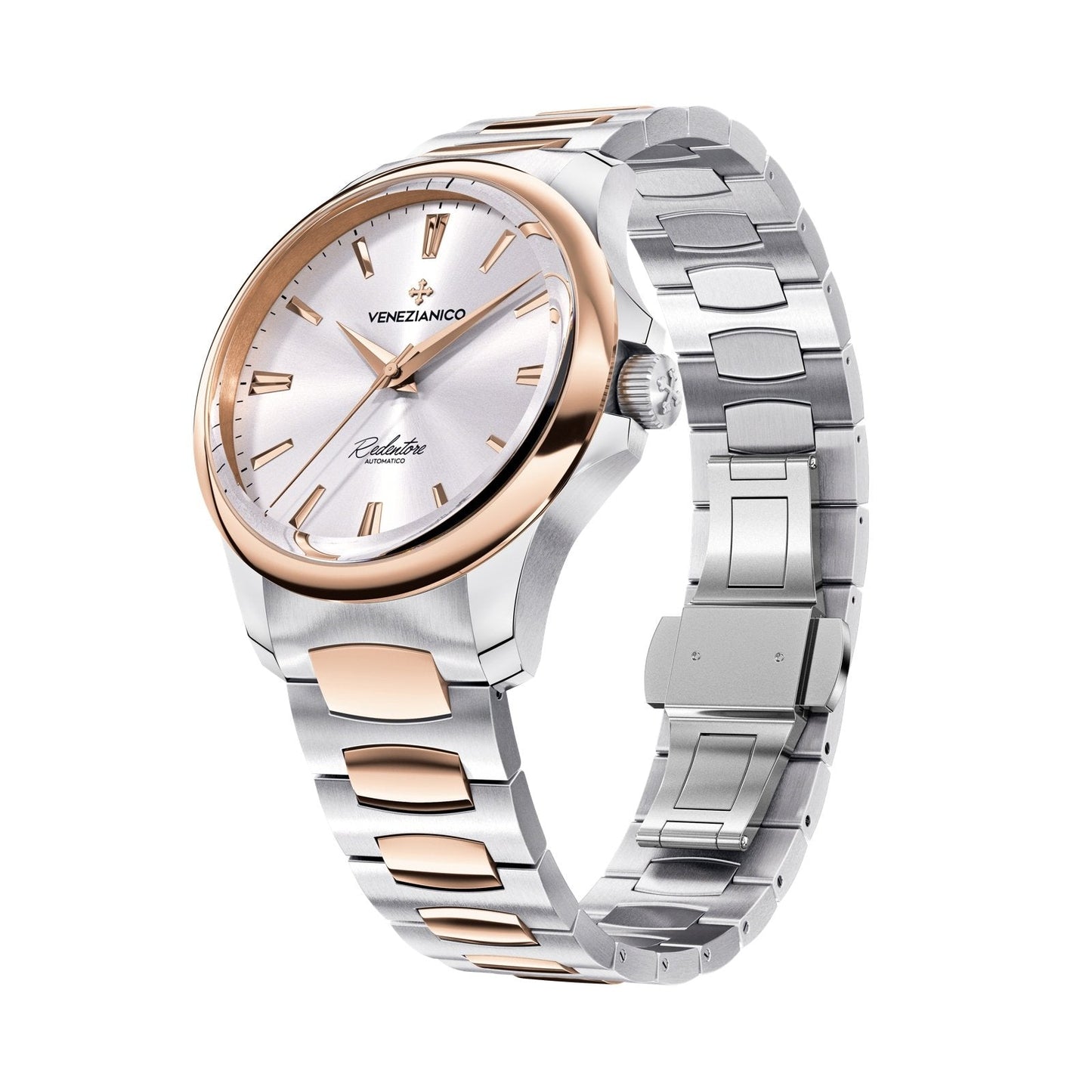 Venezianico Automatic Watch Redentore 36 Rose And Steel 1121506C