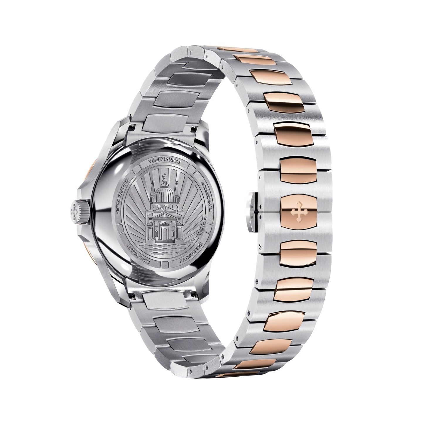 Venezianico Automatic Watch Redentore 36 Rose And Steel 1121506C