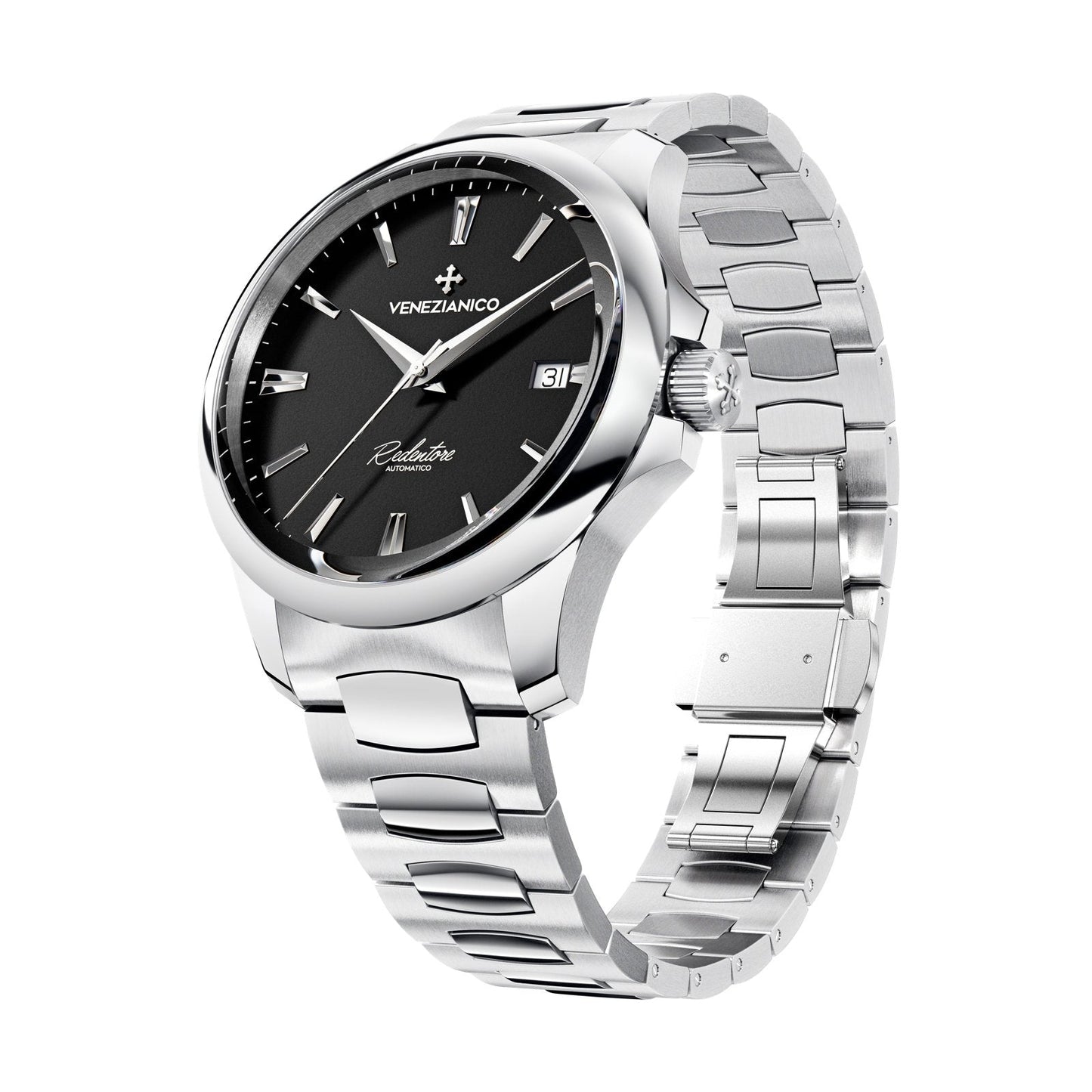 Venezianico Automatic Watch Redentore 40 Black Steel 1221504C