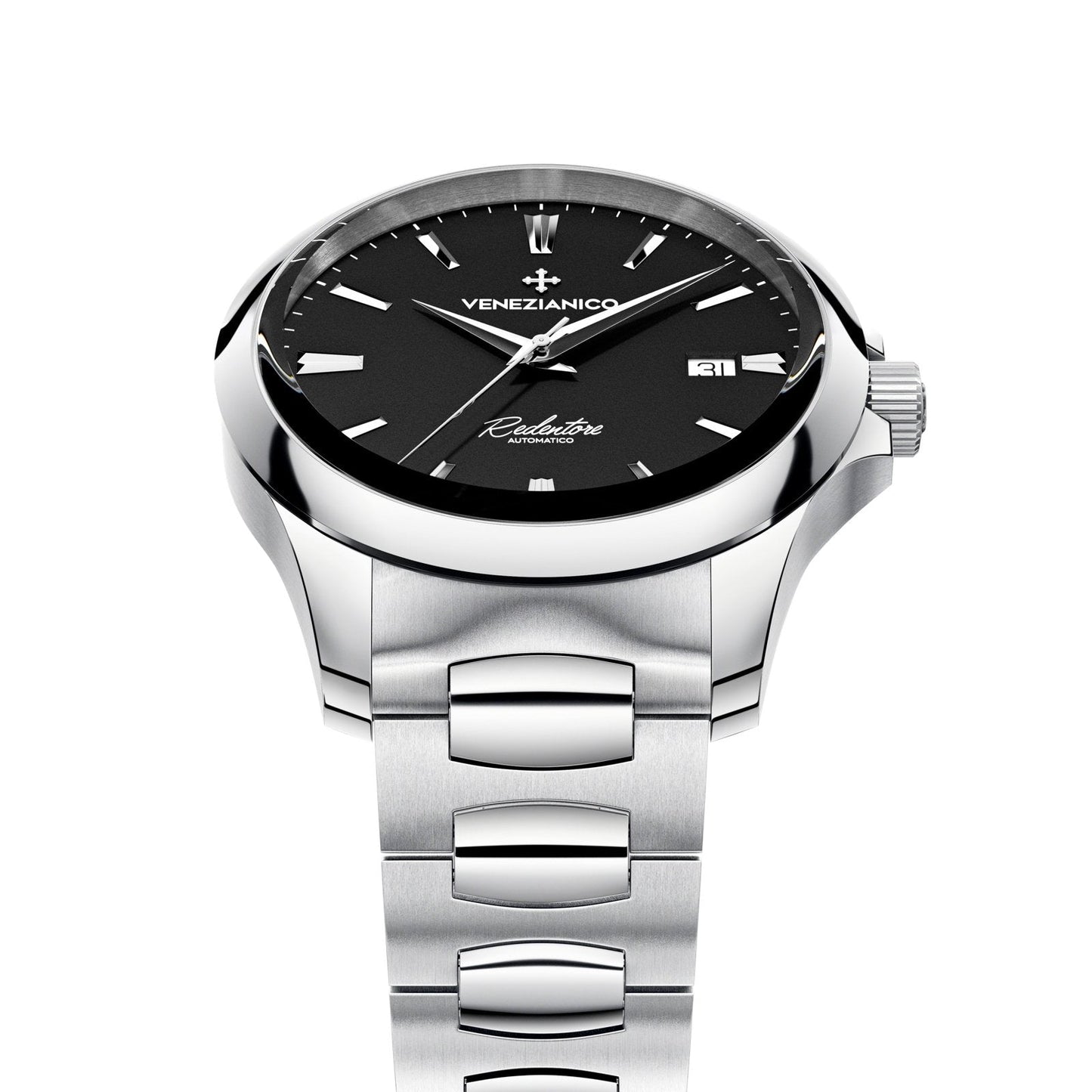 Venezianico Automatic Watch Redentore 40 Black Steel 1221504C
