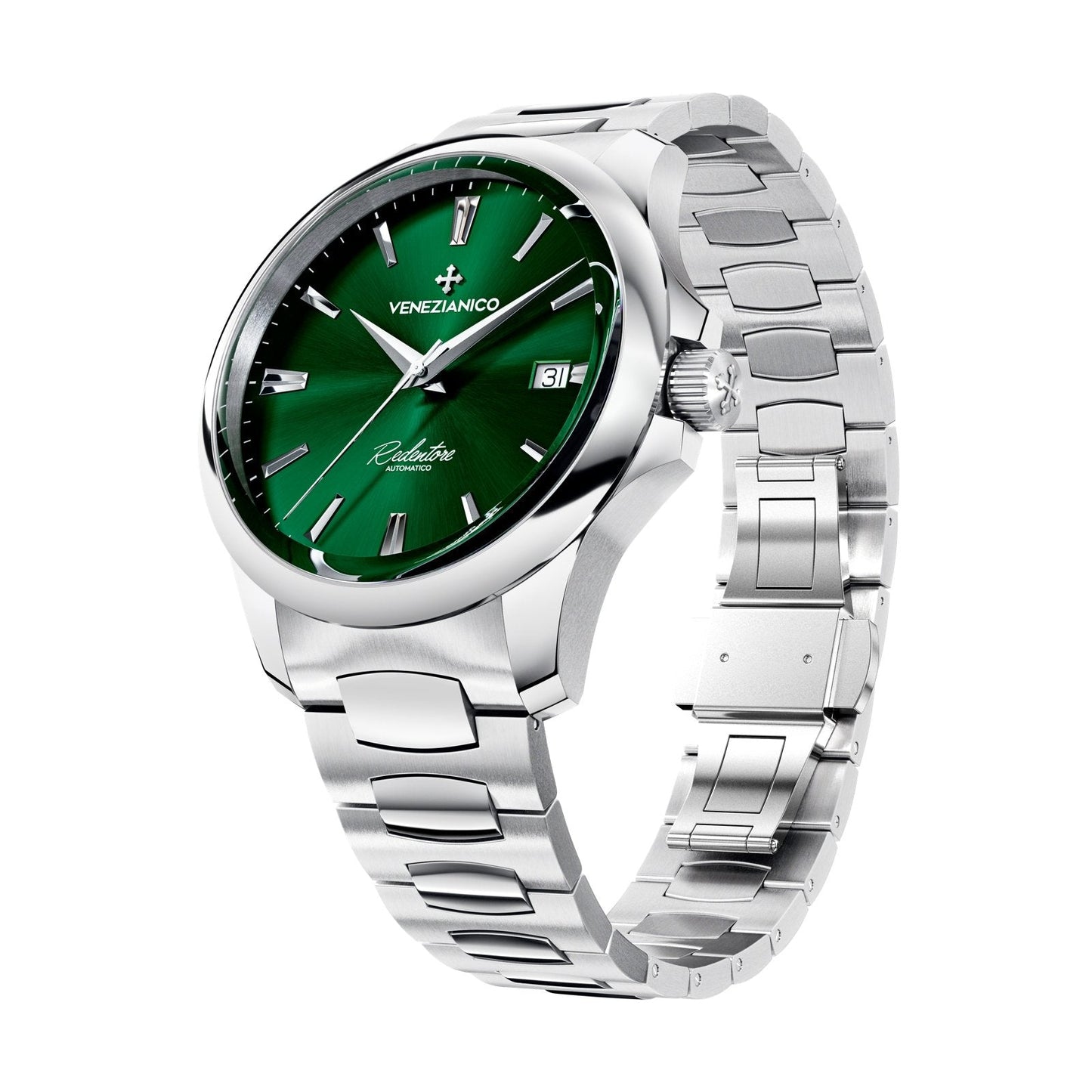 Venezianico Automatic Watch Redentore 40 Green Steel 1221501C