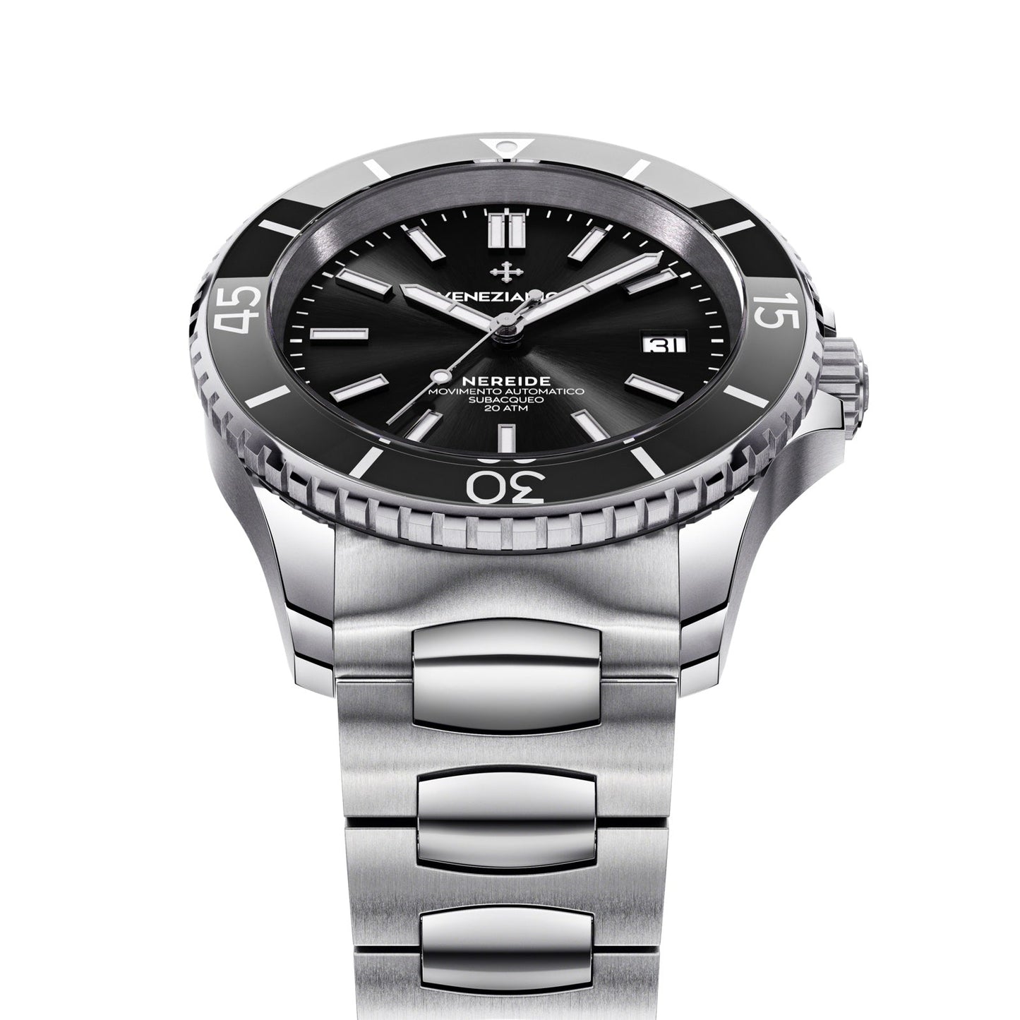 Venezianico Automatic Watch Nereide Canova Bracelet Black 3321504C