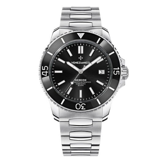 Venezianico Automatic Watch Nereide Canova Bracelet Black 3321504C