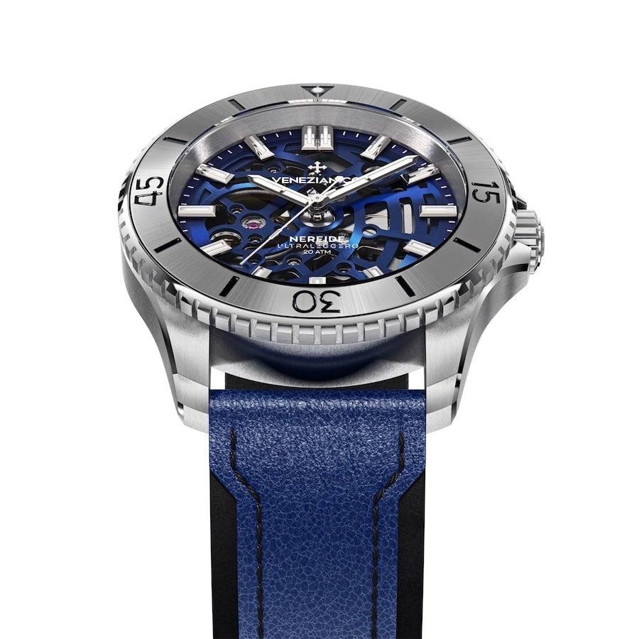 Venezianico Automatic Watch Nereide UltraLeggero Skeleton Blue 3921502