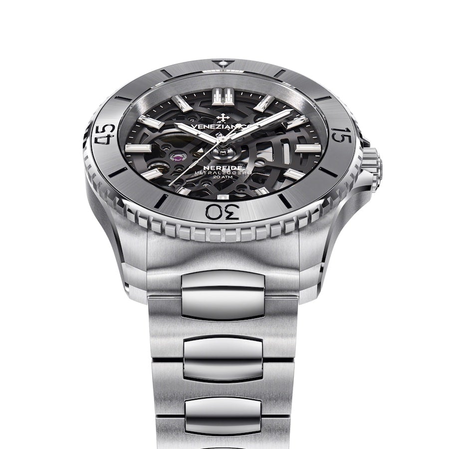 Venezianico Automatic Watch Nereide UltraLeggero Skeleton Canova Bracelet 3921503C
