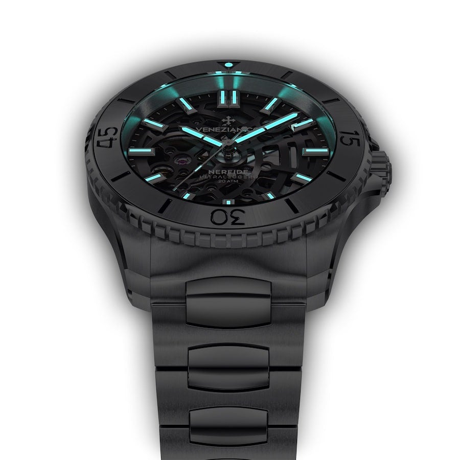Venezianico Automatic Watch Nereide UltraLeggero Skeleton Canova Bracelet 3921503C