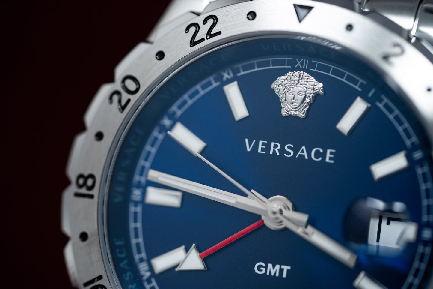Versace Men's Watch Hellenyium GMT Blue Bracelet V11010015