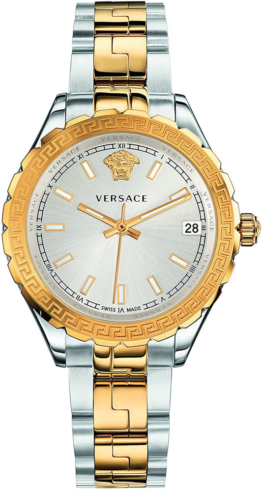 Versace Ladies Hellenyium Two-Tone Silver Gold Bracelet V12030015