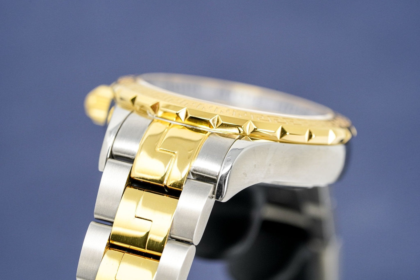 Versace Ladies Hellenyium Two-Tone Silver Gold Bracelet V12030015