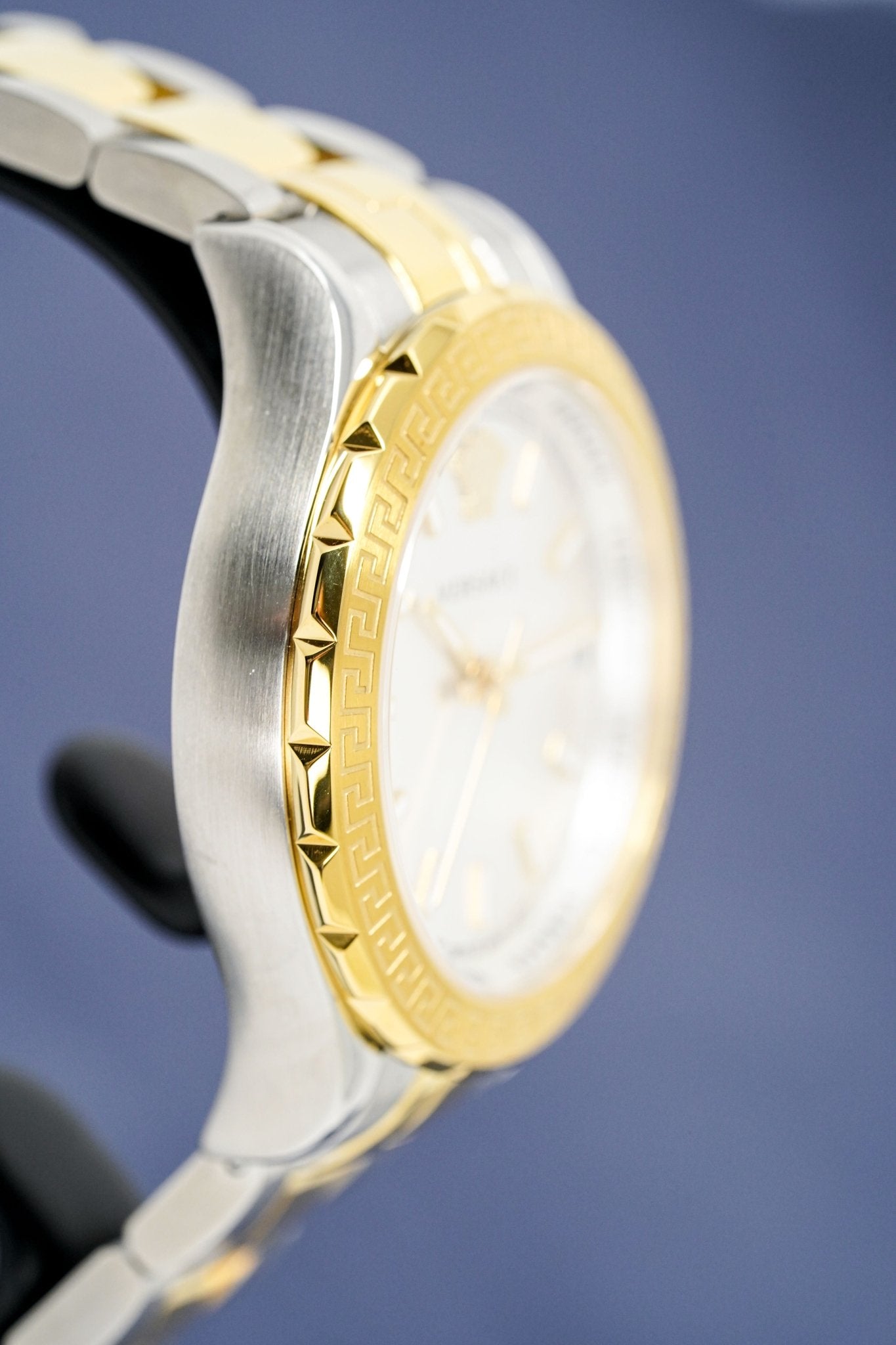 Versace Ladies Hellenyium Two-Tone Silver Gold Bracelet V12030015