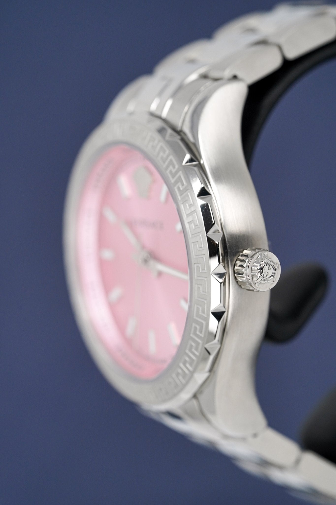 Versace Ladies Watch Hellenyium Pink Bracelet V12010015
