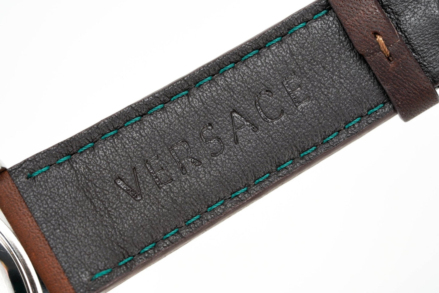 Versace Men's Watch Hellenyium GMT Green Leather V11090017