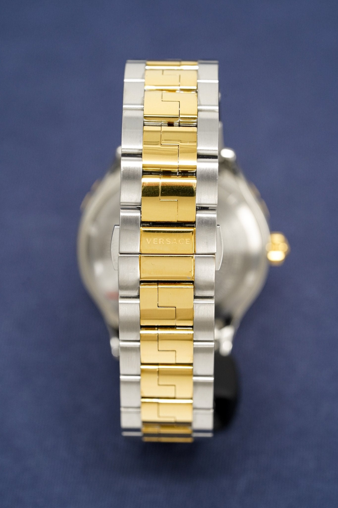 Versace Men's Watch Hellenyium GMT Blue Two-Tone Bracelet V11060017