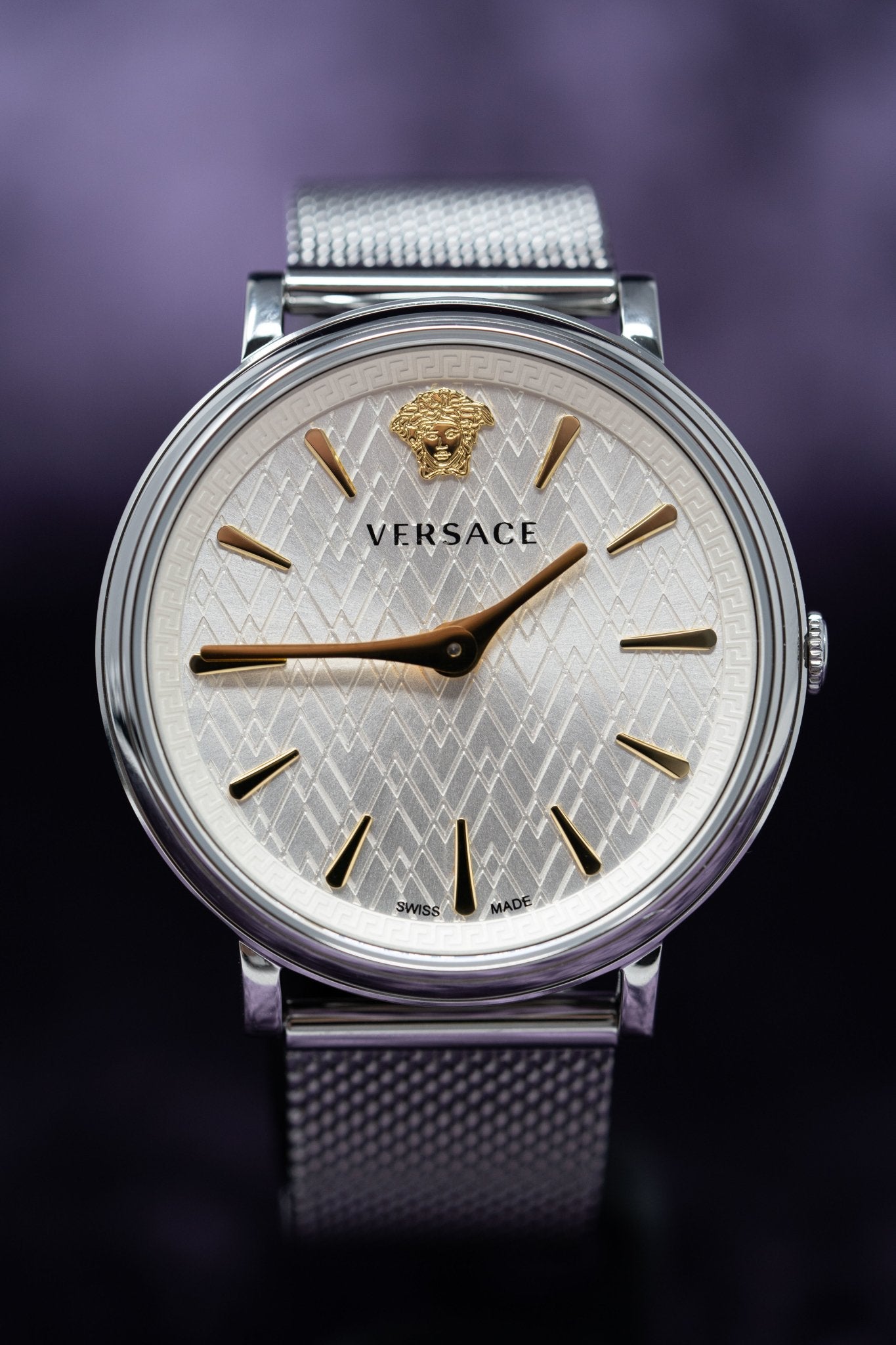 Versace Ladies Watch V-Circle 38mm Silver VE8100519
