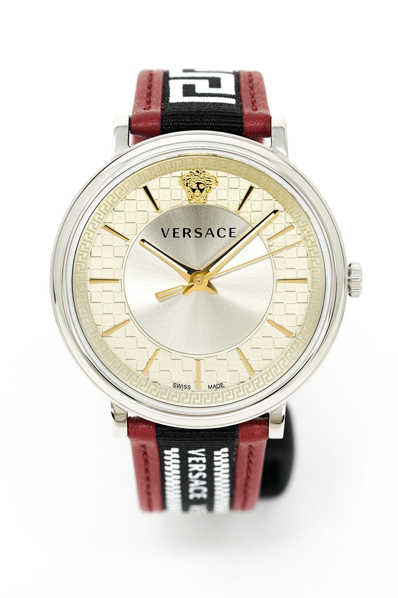 Versace Men's Watch V-Circle Silver Black VE5A01421