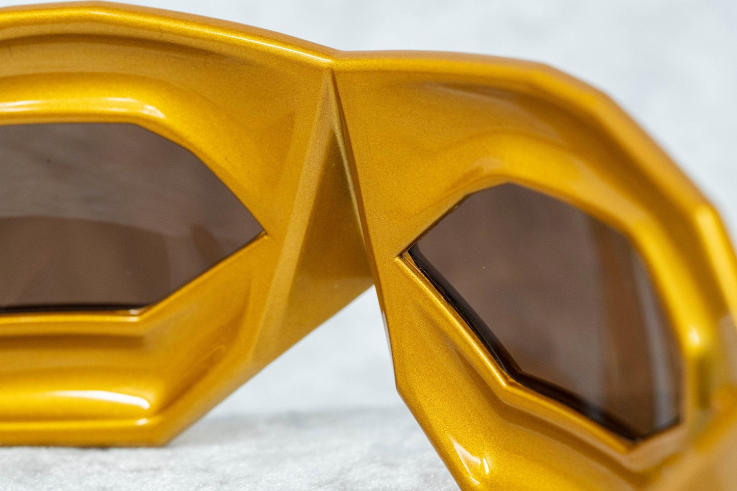 Walter Van Beirendonck Sunglasses Special Shiny Gold and Brown WVB2C10SUN
