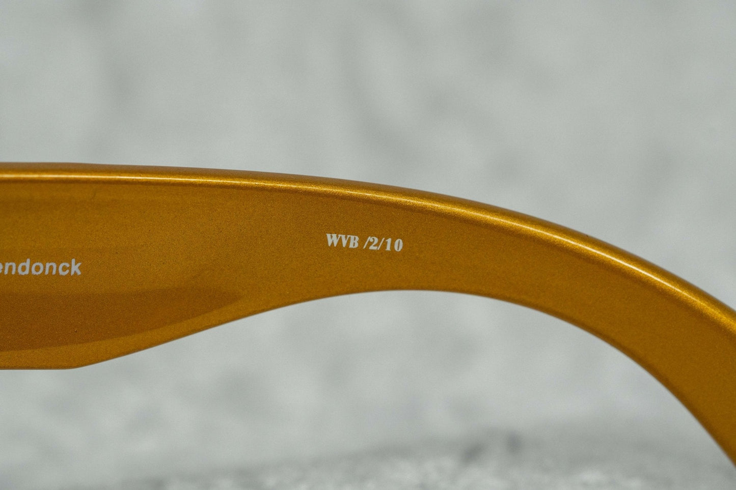 Walter Van Beirendonck Sunglasses Special Shiny Gold and Brown WVB2C10SUN