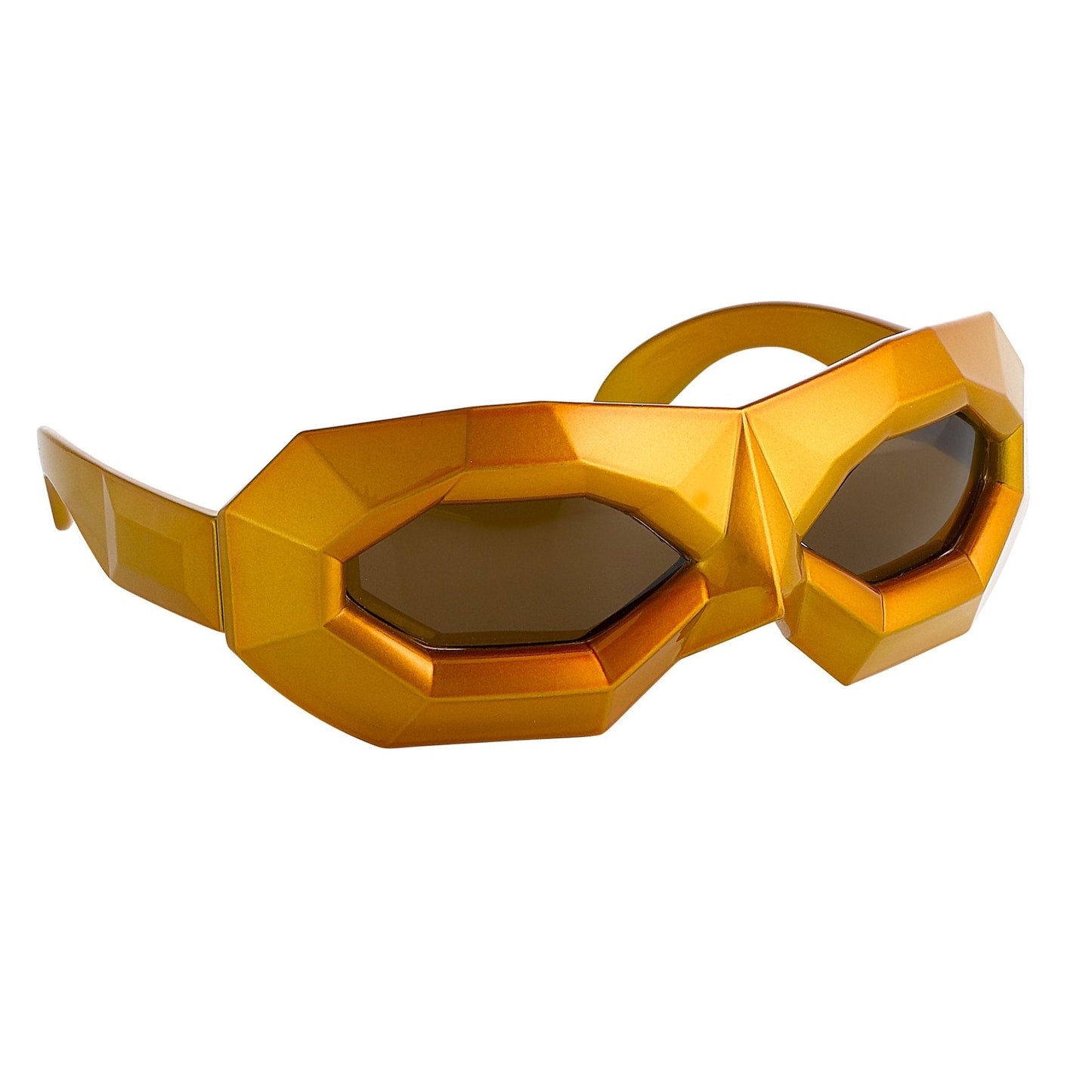 Walter Van Beirendonck Sunglasses Special Shiny Gold and Brown WVB2C10SUN