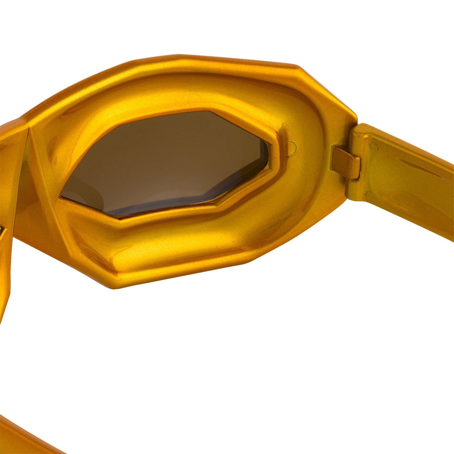 Walter Van Beirendonck Sunglasses Special Shiny Gold and Brown WVB2C10SUN