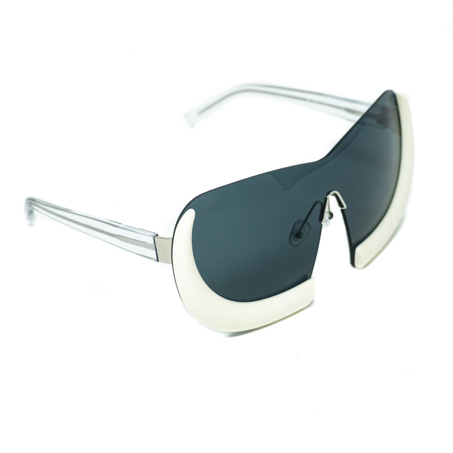 Walter Van Beirendonck Sunglasses Special Shield Clear and Grey WVB6C2SUN