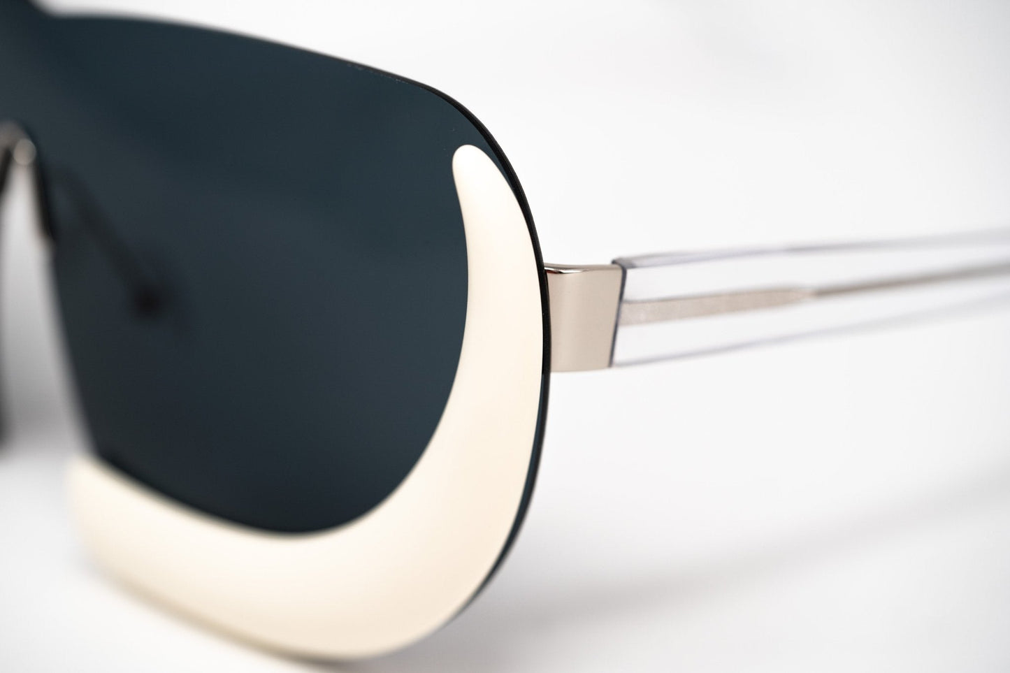 Walter Van Beirendonck Sunglasses Special Shield Clear and Grey WVB6C2SUN