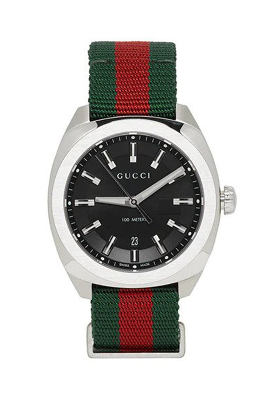 Gucci YA142305 Men's Watch GG2570 Black Canvas