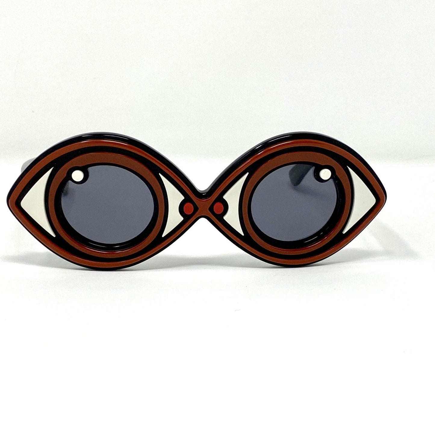 Yaz Bukey Ladies Sunglasses Eye Spy Brown and Grey YAZ2C3SUN