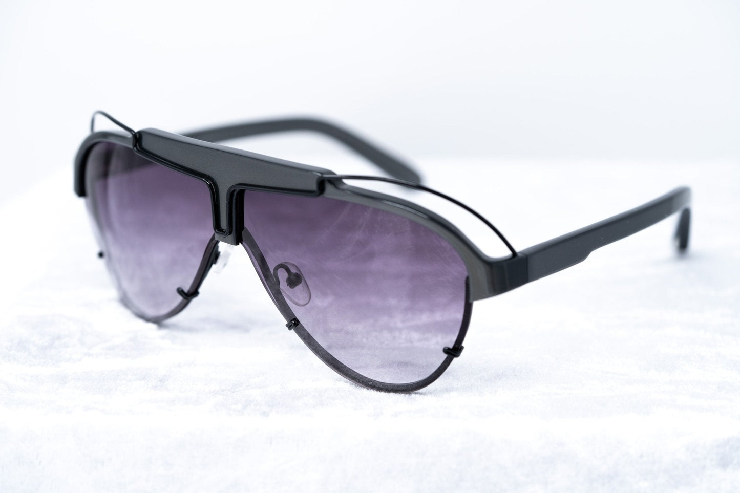 Yohji Yamamoto Sunglasses Grey and Purple YY11ASTRONAUTC3SUN