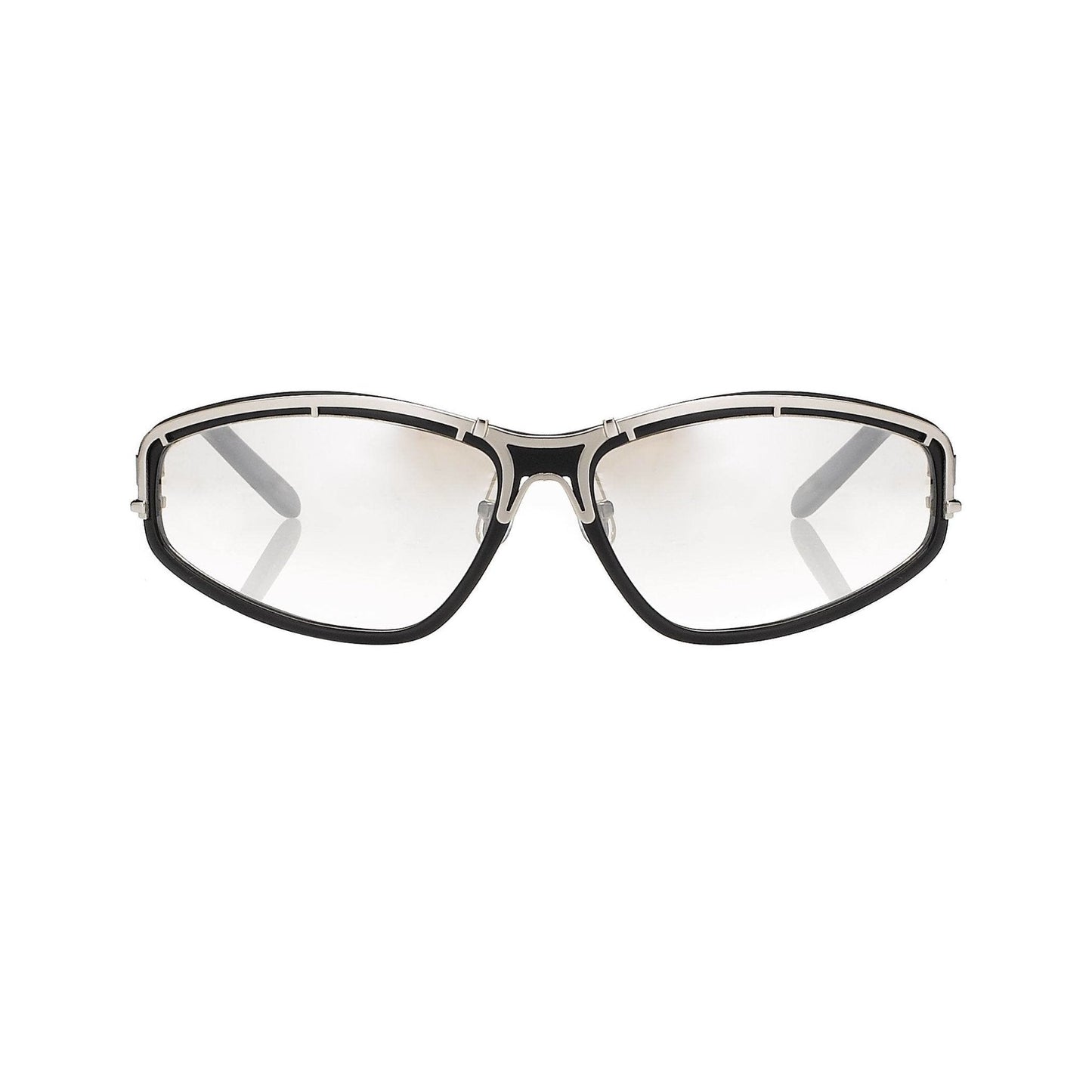 Yohji Yamamoto Sunglasses Rectangular Black and Brown