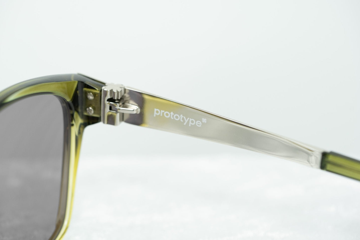 Yohji Yamamoto Sunglasses Rectangular Green and Grey